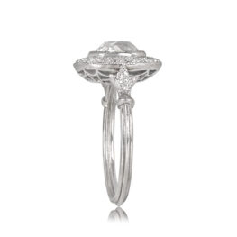 Platinum and Diamond Halo Ring Erie Ring