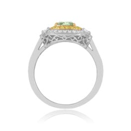 1.15ct Fancy Colored Diamond Ring Gold and Platinum Ring