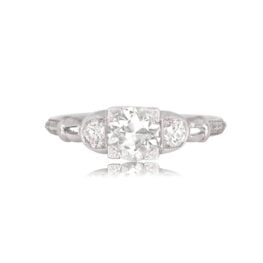 0.77ct Old European Diamond Set in Prongs Ring - Brent Ring 12826