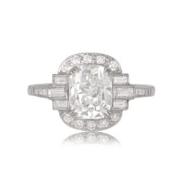 Cushion Cut Diamond and Halo Ring Doylestown Ring 12840