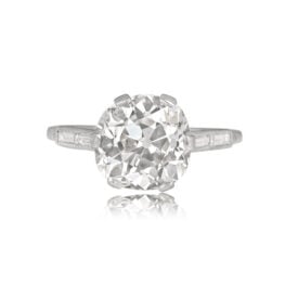 Antique 3.90ct Diamond Ring Boudry Ring Top View 13538