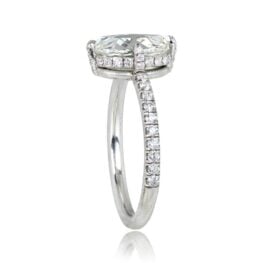 Rose Cut Diamond Solitaire Engagement Ring - Norwell Ring 13703 TVS