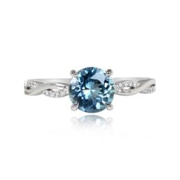 1.16ct Aquamarine Gemstone Engagement Ring 14174 TV 1000PX