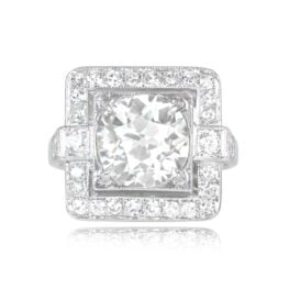 Art Deco 3.07ct Old European Diamond Ring - Glenview Ring