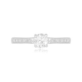 Old European Cut Diamond Engagement Ring - Farsley Ring 14318 TV