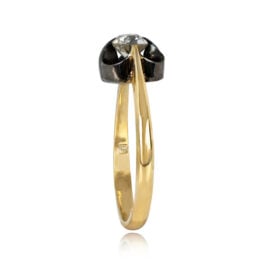 Antique 0.42ct Diamond Solitaire Engagement Ring - Clement Ring 14351 TSV