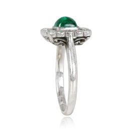 Edwardian Platinum Ring Elmfield ring Top Side view