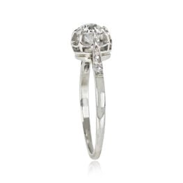 0.40ct Diamond and Gold Ring Califon Ring 14368 Top Side View