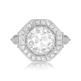 Old European Cut Diamond Engagement Ring - Farsley Ring 14318 TV
