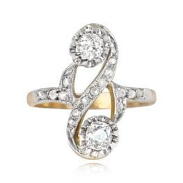 Antique French Ring Beaumont Ring Top View