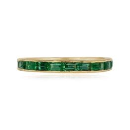 Emerald and Gold Band Barden Green Band Top View