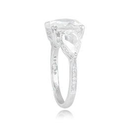 Rose Cut Diamond Three Stone Ring - Kensington Ring 14627 TSV