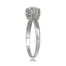 0.43ct Diamond and Platinum RingLewes Ring 14651 Top Side View