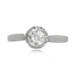 French Art Deco Diamond Ring Lewes Ring 14651 Top View