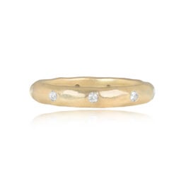14k Yellow Gold and Diamond Band - Rockwood Band 14794 TV