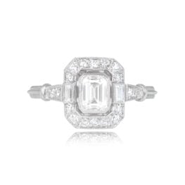 GIA-Certified 0.50 carat Emerald Cut Diamond Ring - Hamilton Ring 14825 TV