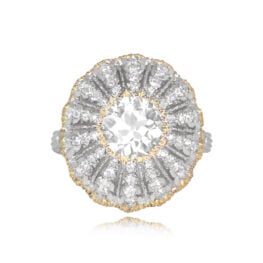 Buccellati 2.01ct Old European Cut Diamond Halo Engagement Ring 14828 TV