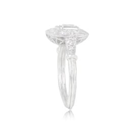 Platinum Asscher cut diamond ring New York Ring 14919 TSV 1000P