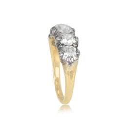 Old European Diamond Five Stone Ring - Isham Ring 14973 TSV