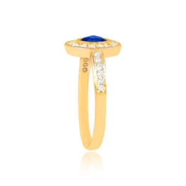 Top Side View 0.40 carats Sapphire Engagement Ring Antalya Ring 15121