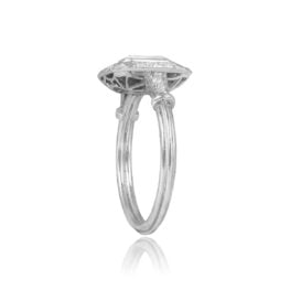 Emerald Cut Ring 15194 Oxford Ring Top Side View