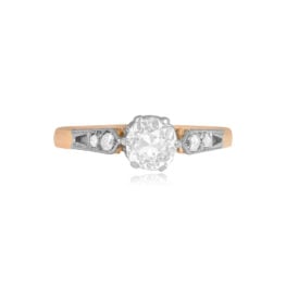 Salla Antique Ring 0.70ct Diamond Top View 15243