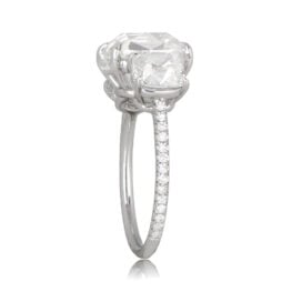 Marbury 3 carat antique Cushion Cut Diamond Ring TSV