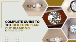 Pictures of old European cut diamonds and Rings